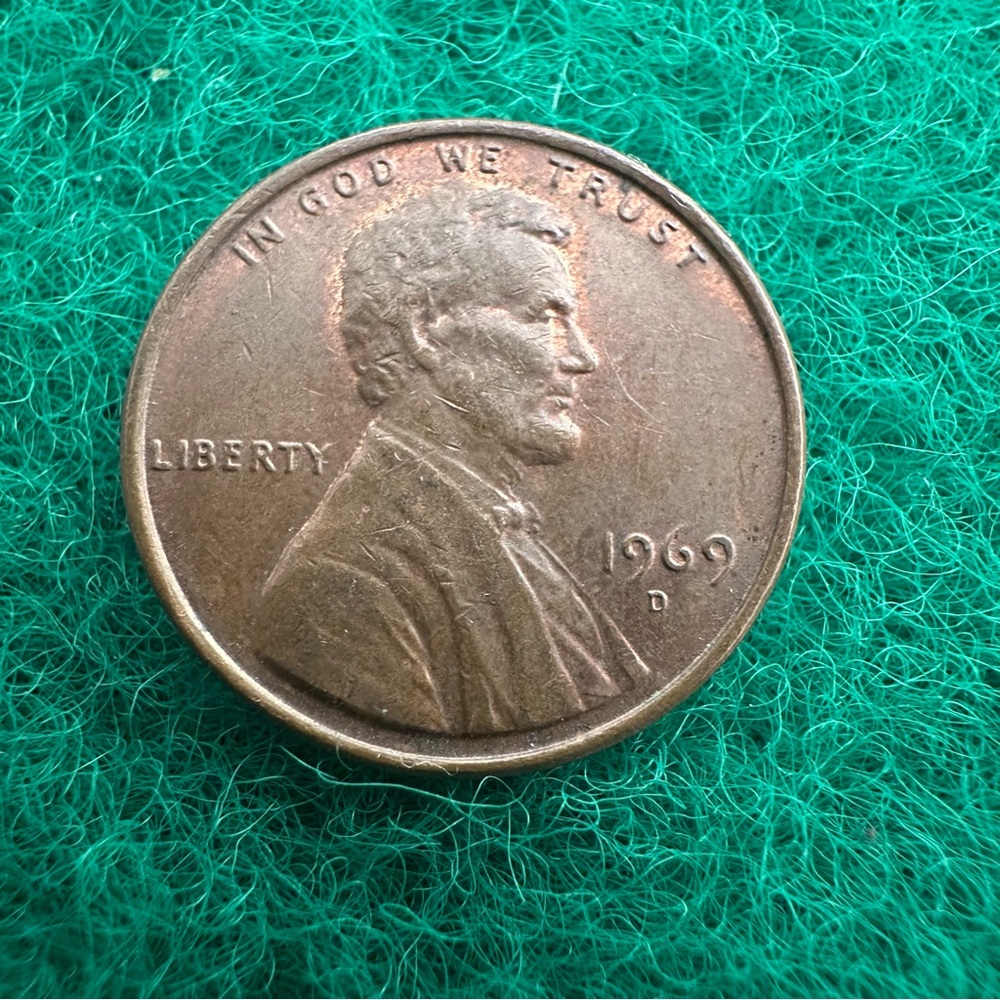 RARE - 1969-D Lincoln Penny – Floating Roof Error – Rare Mint Error Coin!